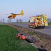 Wypadek drogowy z udziałem motocyklisty na trasie Prudnik–Dytmarów