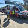 Wypadek ambulansu, którym była przewożona pacjentka.
