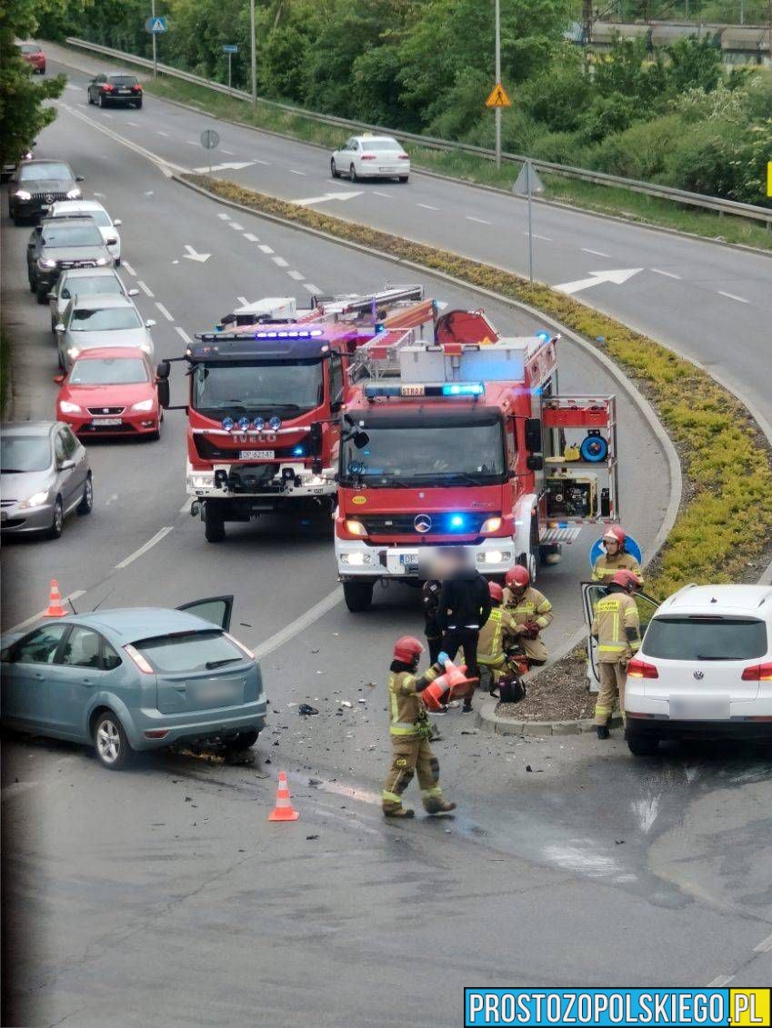 wypadek w Opole, wypdek na fabrycznej, fabryczna opole wypadek,