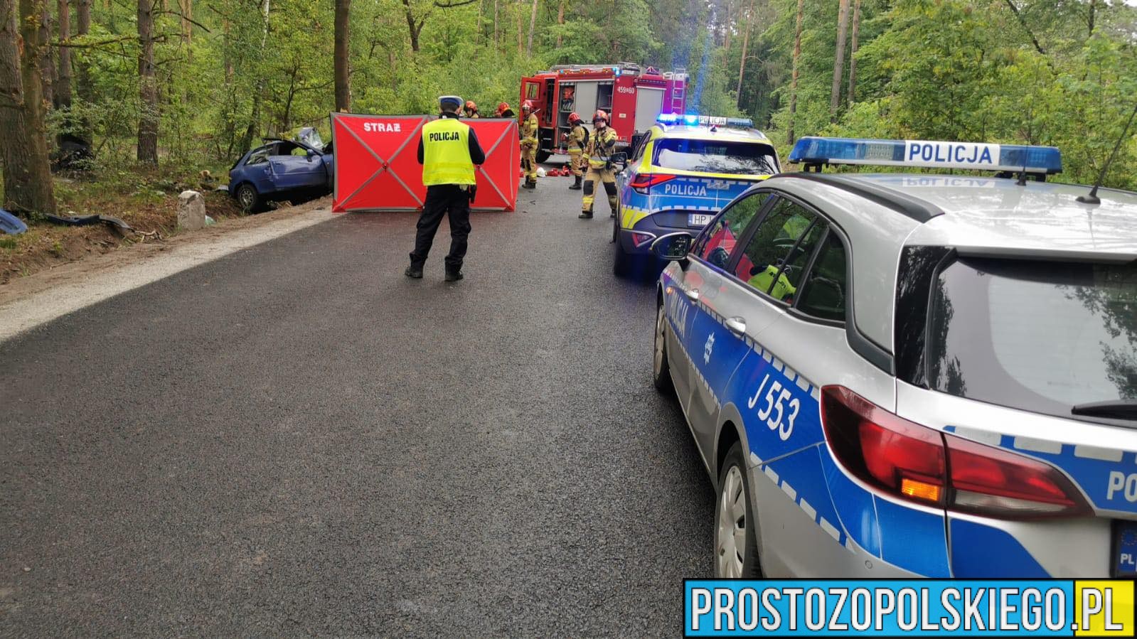 Tragiczny wypadek na trasie Zawiść–Szum. Kierowca zginął na miejscu