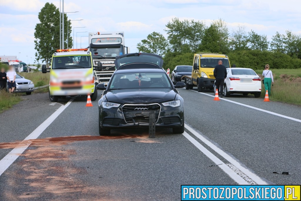 wypadek motocyklisty, wypadek wrzoski, zderzenie samochodu z motorem, rozbity motor, wypadek z udziałem motocykla,