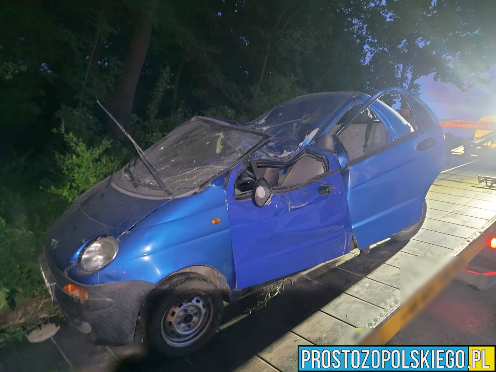 wypadek niemodlin wypadek opolskie, wypadek matiza, poszkodowani, prosto z opolskiego,
