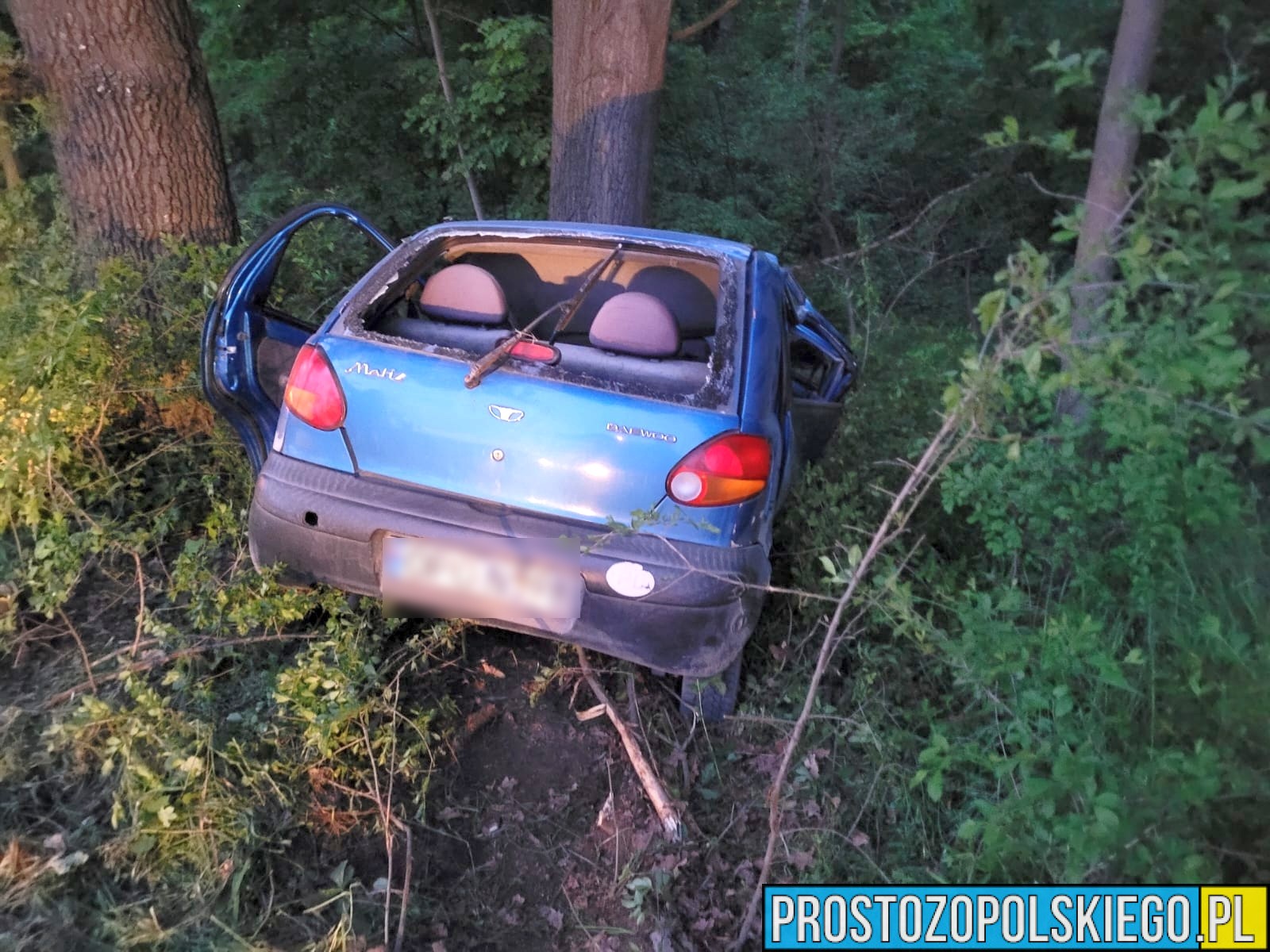 wypadek niemodlin wypadek opolskie, wypadek matiza, poszkodowani, prosto z opolskiego,