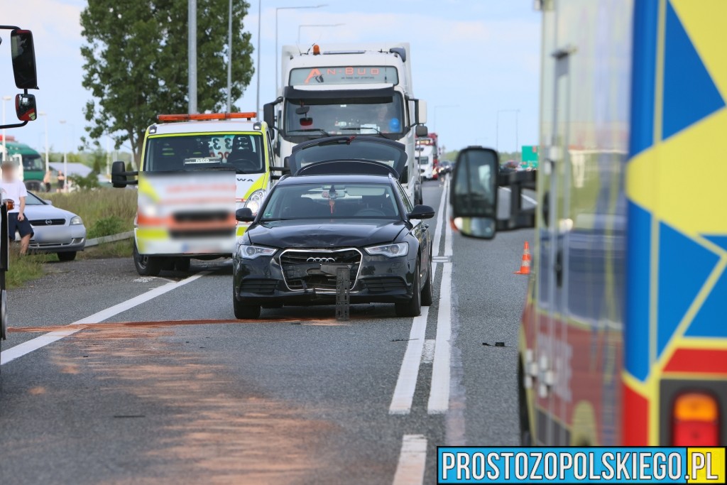 wypadek motocyklisty, wypadek wrzoski, zderzenie samochodu z motorem, rozbity motor, wypadek z udziałem motocykla,