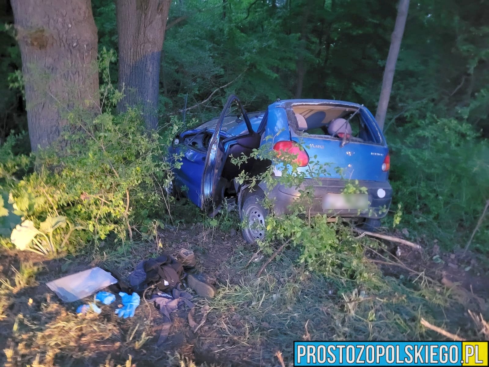 wypadek niemodlin wypadek opolskie, wypadek matiza, poszkodowani, prosto z opolskiego,