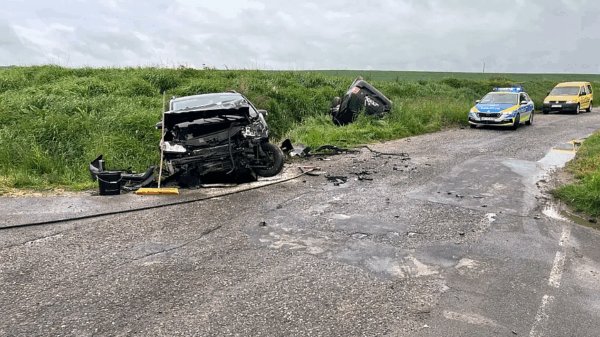 Groźny wypadek w gminie Cisek. Jedna osoba trafiła do szpitala