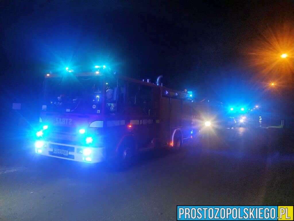 pożar poddasza, pożąr budynku, pożąr poddasza budynku, pożar budynku mieszkalnego,