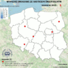 Policyjna mapa wypadków drogowych ze skutkiem śmiertelnym – Wakacje 2025