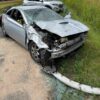 Wypadek w Krzywej Górze. Dachowanie samochodu osobowego – jedna osoba trafiła do szpitala