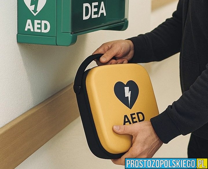 Głuchołazy: 62-latek ukradł defibrylator AED ze szpitala – grozi mu ponad 7 lat więzienia