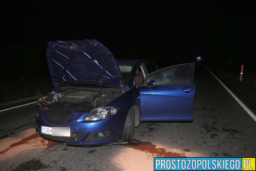 tragiczny wypadek, potrącenie mężczyzny, potrącenie osoby, zderzenie camochodu z człowiekiem, wypadk skarbiszów, wypadek karczów,