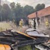 Pożar wiaty przy świetlicy wiejskiej w Kujakowicach Górnych