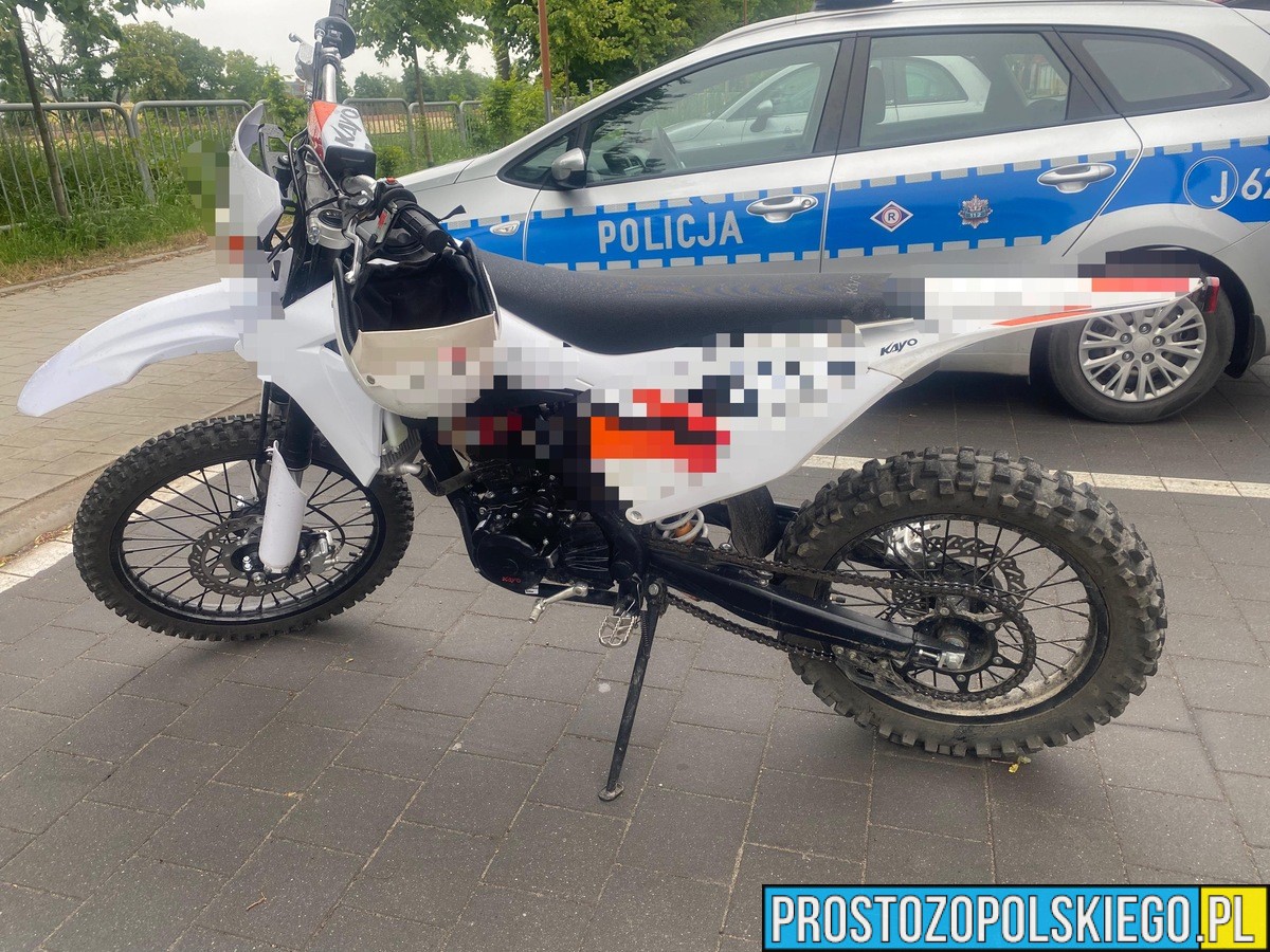 Motocyklowy rajd bez prawa jazdy – zakończony mandatem i interwencją policji
