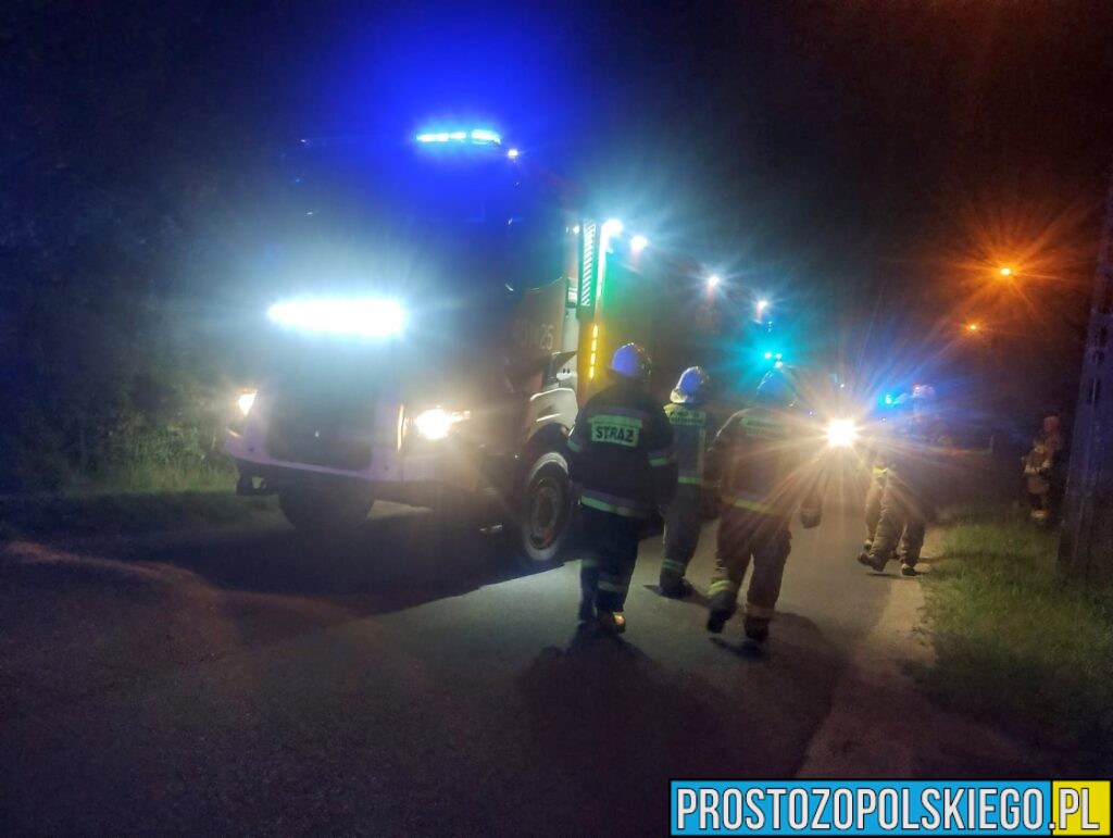 pożar poddasza, pożąr budynku, pożąr poddasza budynku, pożar budynku mieszkalnego,