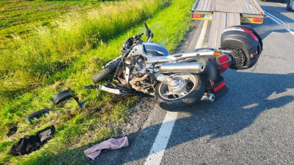 Wypadek w Igłowicach. Motocyklista trafił do szpitala