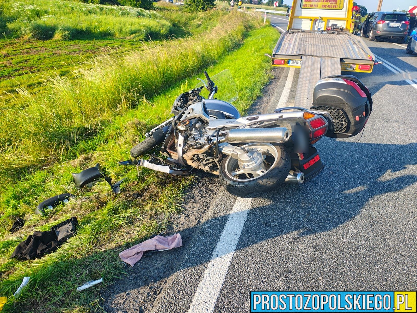 Wypadek w Igłowicach. Motocyklista trafił do szpitala