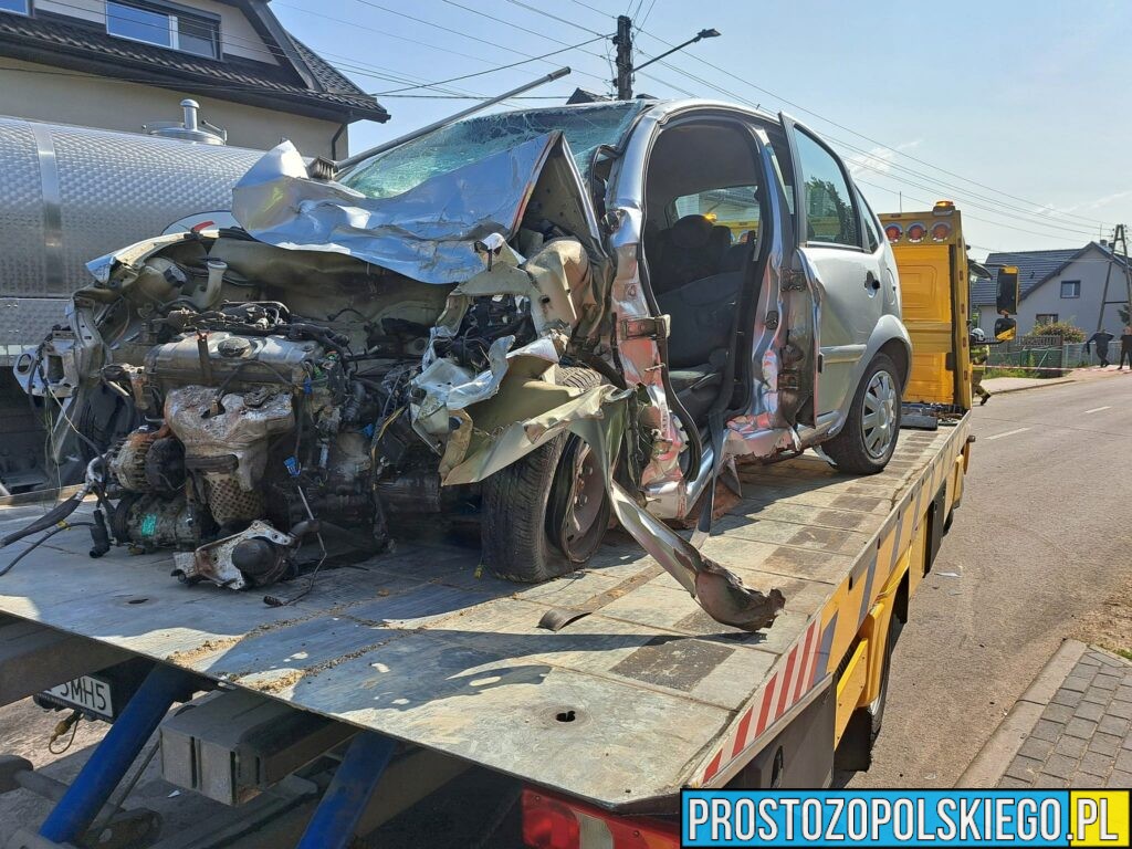 wypadek w żytniowie, poważny wypadek policja wyjaśnia wypadek, wypadek olesno,