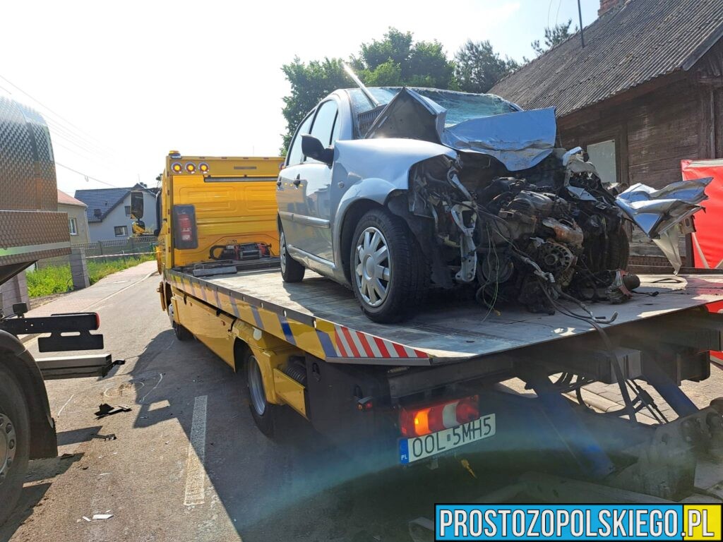 wypadek w żytniowie, poważny wypadek policja wyjaśnia wypadek, wypadek olesno,