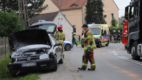 Wypadek samochodowy Opole-Chmielowice.7-letnia dziewczynka zabrana do szpitala