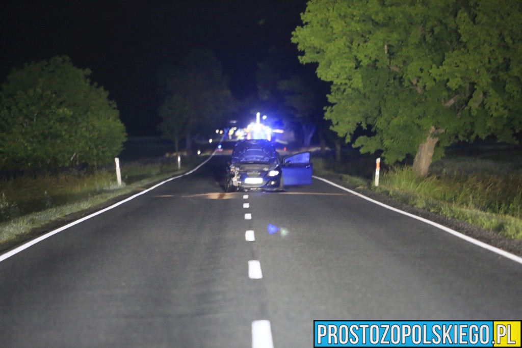 tragiczny wypadek, potrącenie mężczyzny, potrącenie osoby, zderzenie camochodu z człowiekiem, wypadk skarbiszów, wypadek karczów,