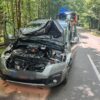 Konar spadł na samochód na trasie Pokój – Krzywa Góra.