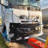Ciężarówki zderzyły się na autostradzie. A4 w stronę Katowic częściowo zablokowana