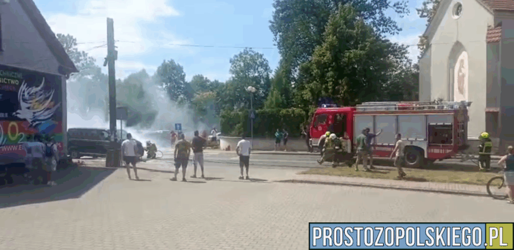 pożar busa, pożar busa dobrzeń, bożar busa w dobrzeniu, 