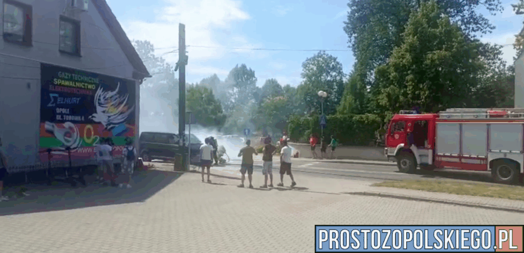 pożar busa, pożar busa dobrzeń, bożar busa w dobrzeniu, 