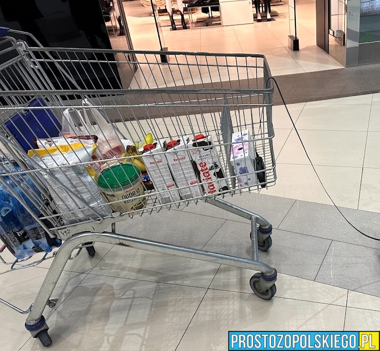 Wózek pełen kradzieży. 47-latek próbował wynieść ze sklepu towar za 1000 zł