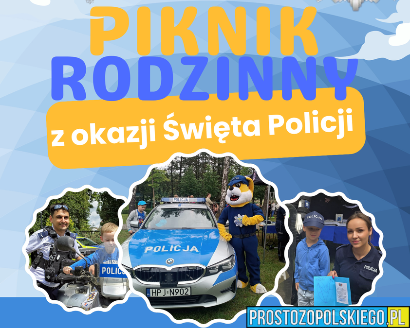 Zaproszenie na piknik rodzinny z okazji Święta Policji