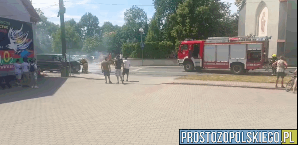 pożar busa, pożar busa dobrzeń, bożar busa w dobrzeniu, 