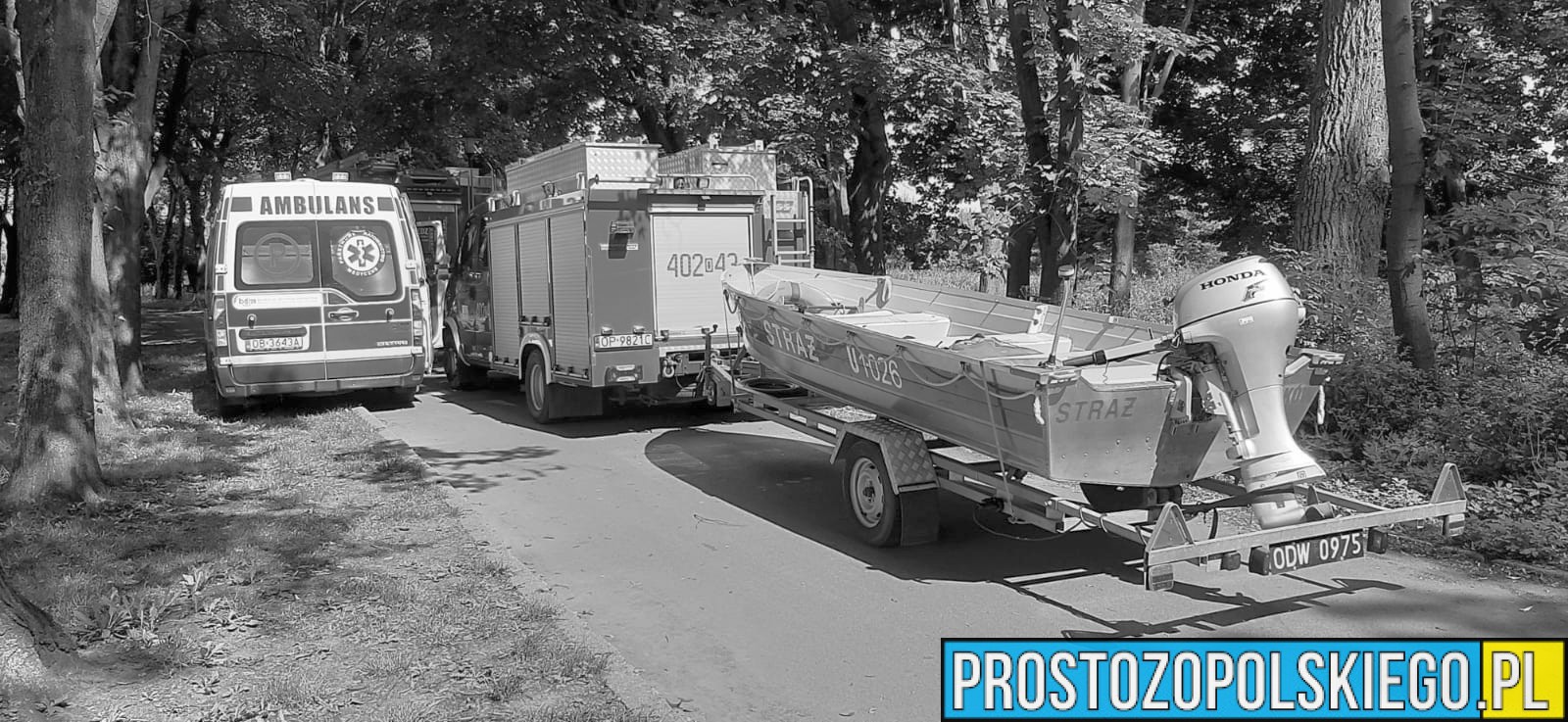 Tragiczne odkrycie w Grodkowie. 74-latek znaleziony martwy w zbiorniku wodnym