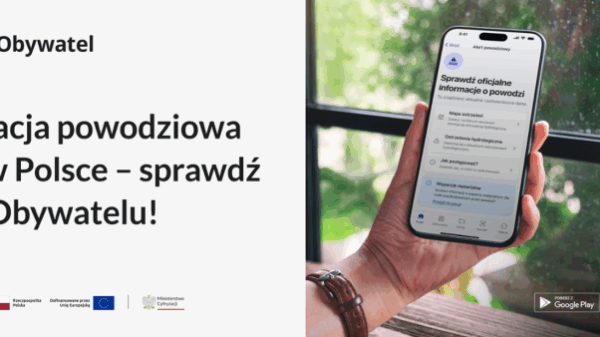 Alert powodziowy w mObywatelu. Szybki dostęp do wiarygodnych informacji i aktualnych ostrzeżeń