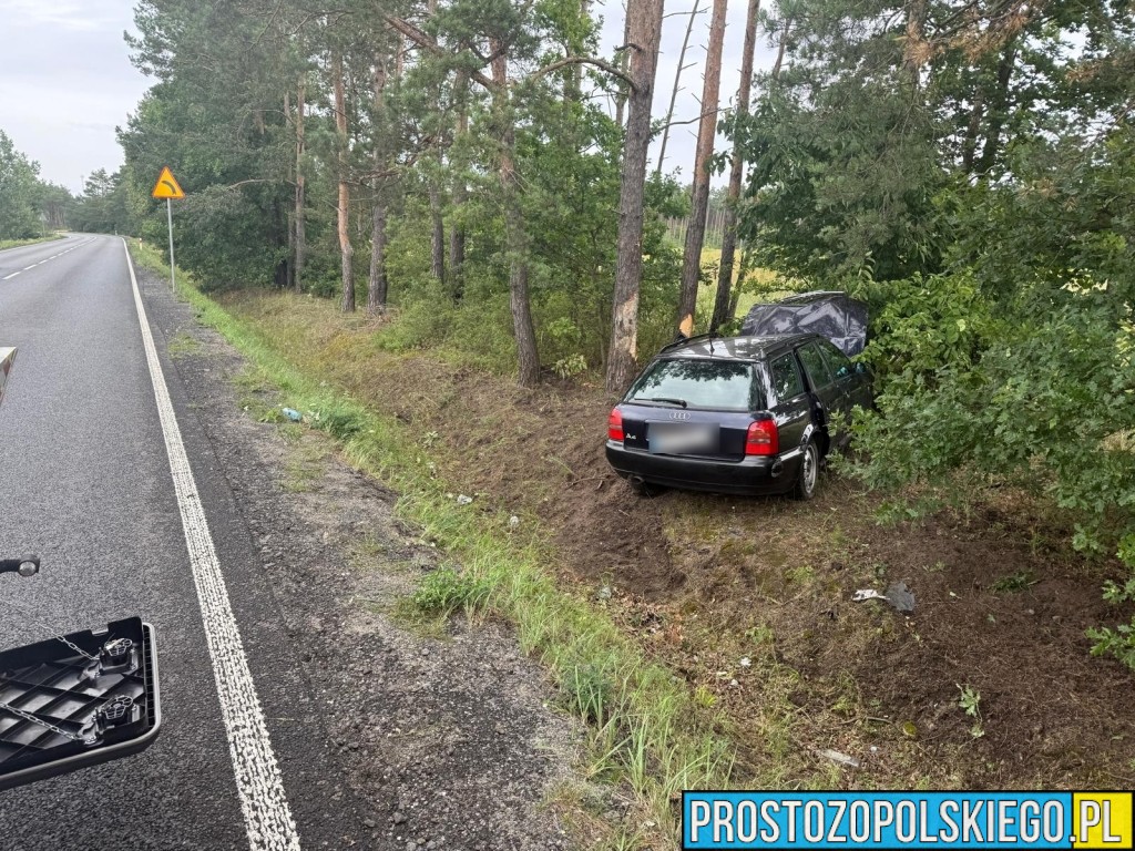 wypadek, znowu wypadek w kątach, ponowny wypadek w kątach, niebezpieczny zakręt w kątach, kąty opolskie niebezpieczna droga,