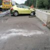Wypadek na A4 pod Opolem. Seat Ibiza wjechał w przepust – dwie osoby poszkodowane