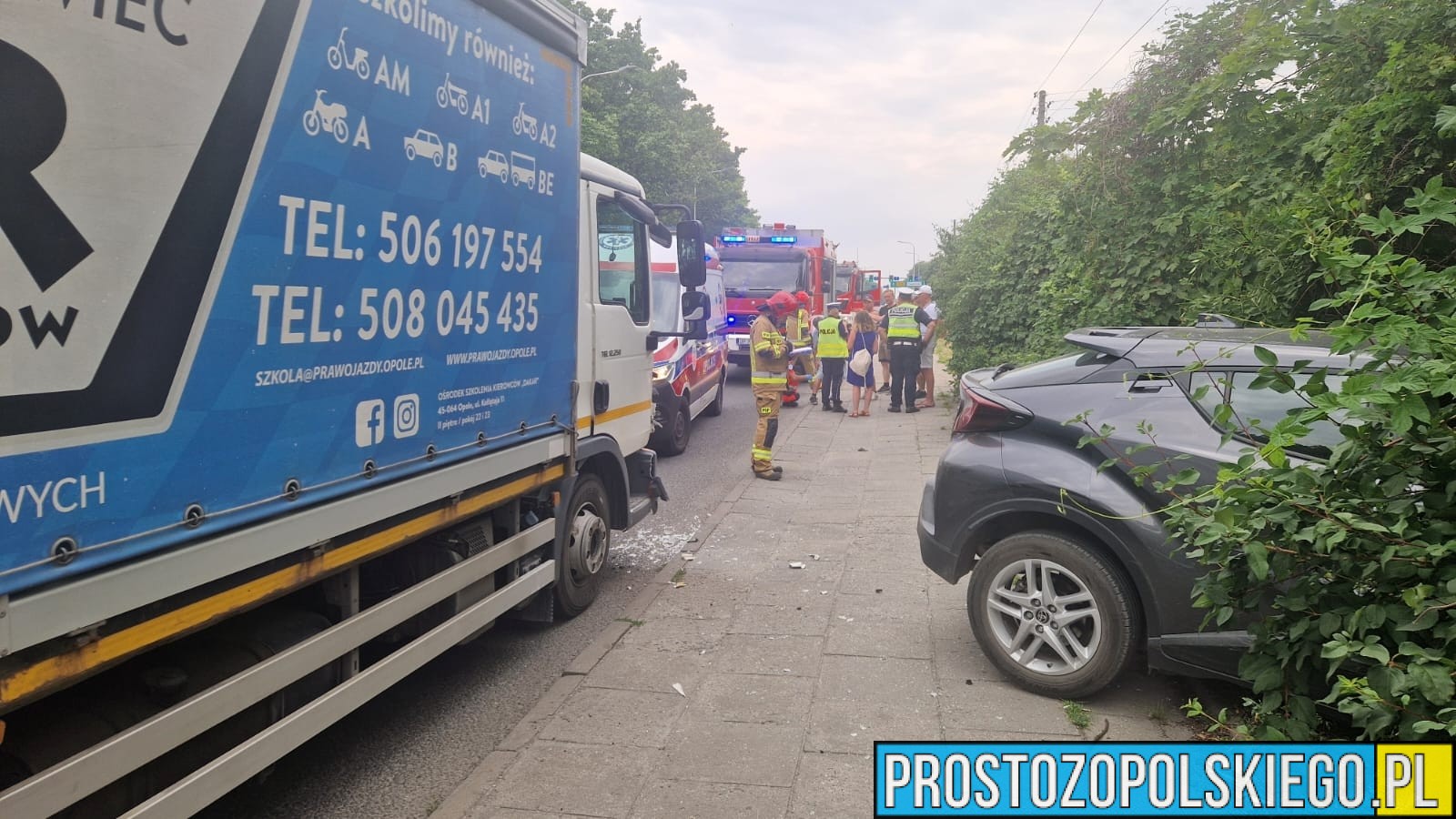 wypadek nauli jazdy, wypadek, prosto z opolskiego, wypadki, 
