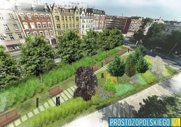 Nowy park kieszonkowy w centrum Opola! Zielona inwestycja z unijnym wsparciem