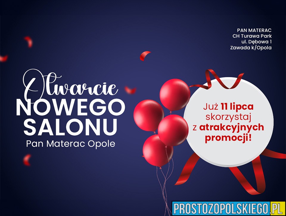 Otwarcie salonu Pan Materac w Opolu – promocje do 30%!