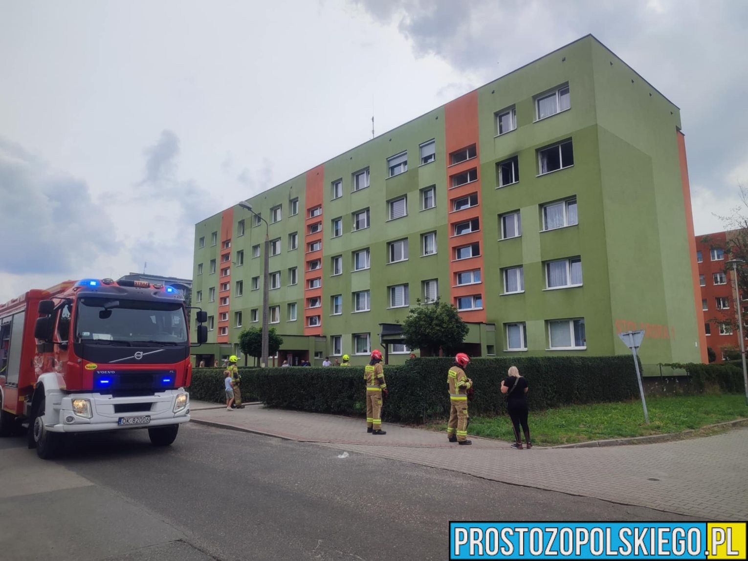 Pożar mieszkania w Kędzierzynie-Koźlu przy ul. Stolarskiej