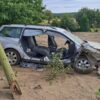 Samochód wjechał na podwórko w Gołej – jedna osoba ranna