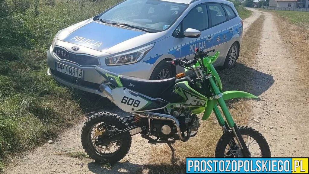 Strzelecka policja zatrzymała 18-latka uciekającego motocyklem