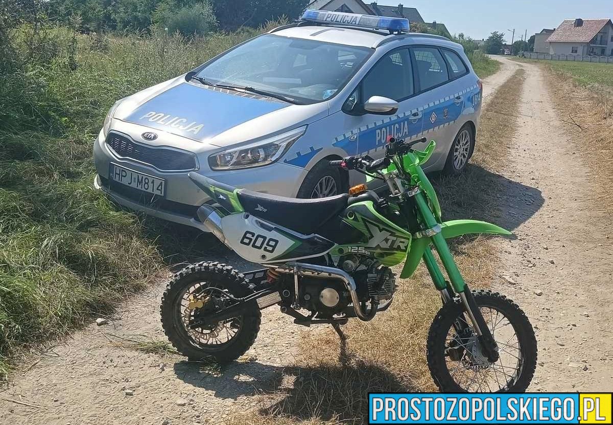 Strzelecka policja zatrzymała 18-latka uciekającego motocyklem