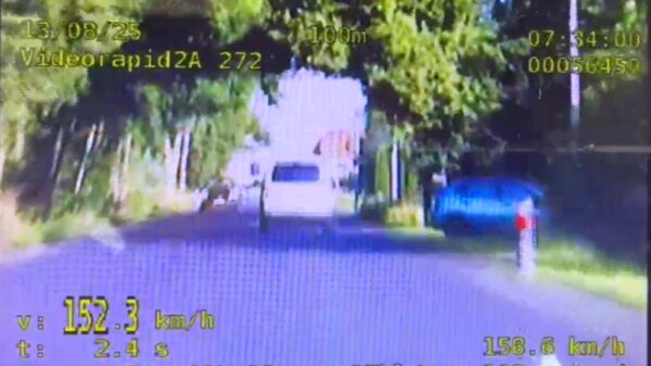 152 km/h w terenie zabudowanym – skrajna brawura 43-latka!
