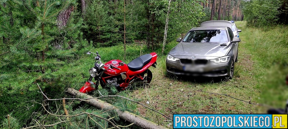 Policyjny pościg za motocyklistą w Strzelcach. 28-latek uciekał pod wpływem narkotyków