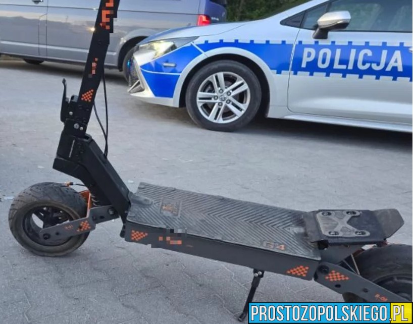 12- i 13-latek jechali jedną hulajnogą – jeden trafił do szpitala