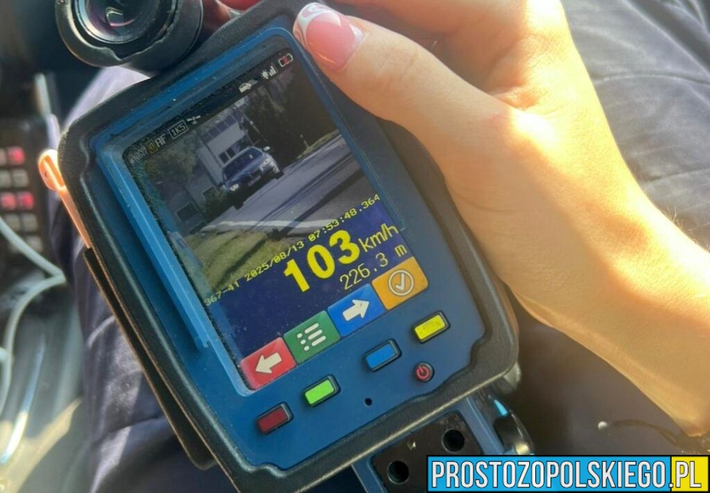 Kędzierzyn-Koźle: Kierowca BMW jechał 103 km/h w terenie zabudowanym – stracił prawo jazdy