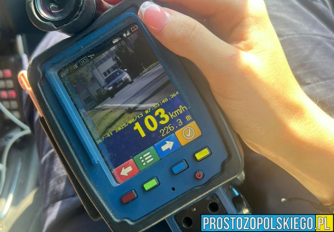 Kędzierzyn-Koźle: Kierowca BMW jechał 103 km/h w terenie zabudowanym – stracił prawo jazdy