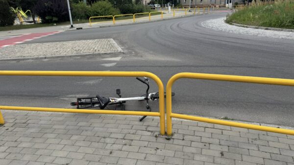 Wypadek w Namysłowie – rowerzysta w szpitalu