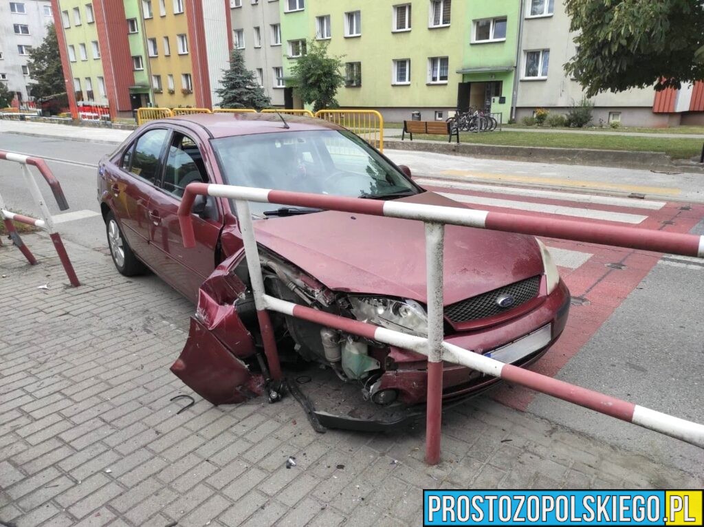 Wypadek w Namysłowie na ulicy Łączanskiej
