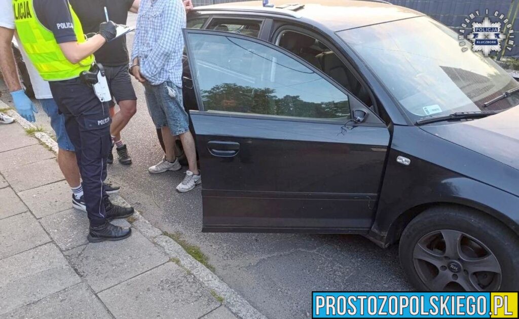 Kluczborscy kryminalni zatrzymali 41-latka kierującego audi pod wpływem narkotyków z sądowym zakazem prowadzenia pojazdów